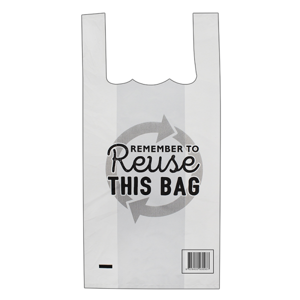Bundle Huhtamaki - Printed Reusable Singlet Bags Small 15x100pcs