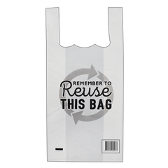 Bundle Huhtamaki - Printed Reusable Singlet Bags Small 15x100pcs