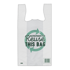 Bundle Huhtamaki - Printed Reusable Singlet Bags Large 5x100pcs