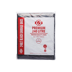 Premium Bin Liner Star Seal Black 240LT