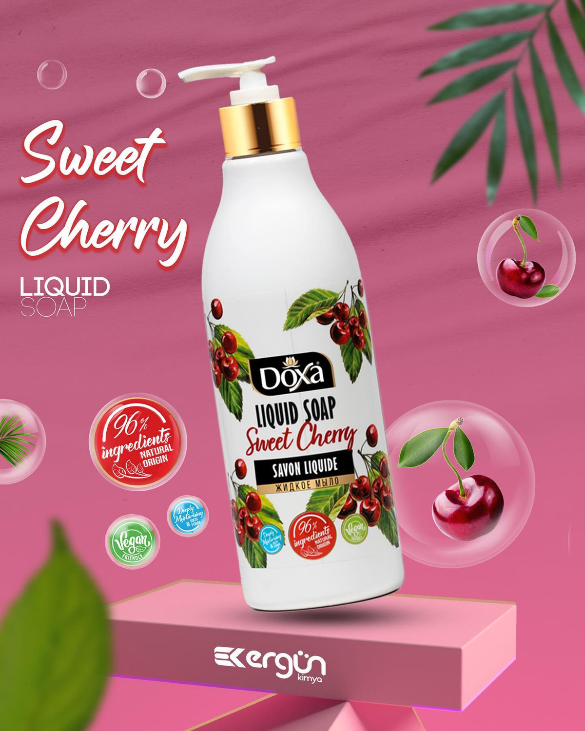 Doxa - Liquid Soap - Sweet Cherry - 500ml