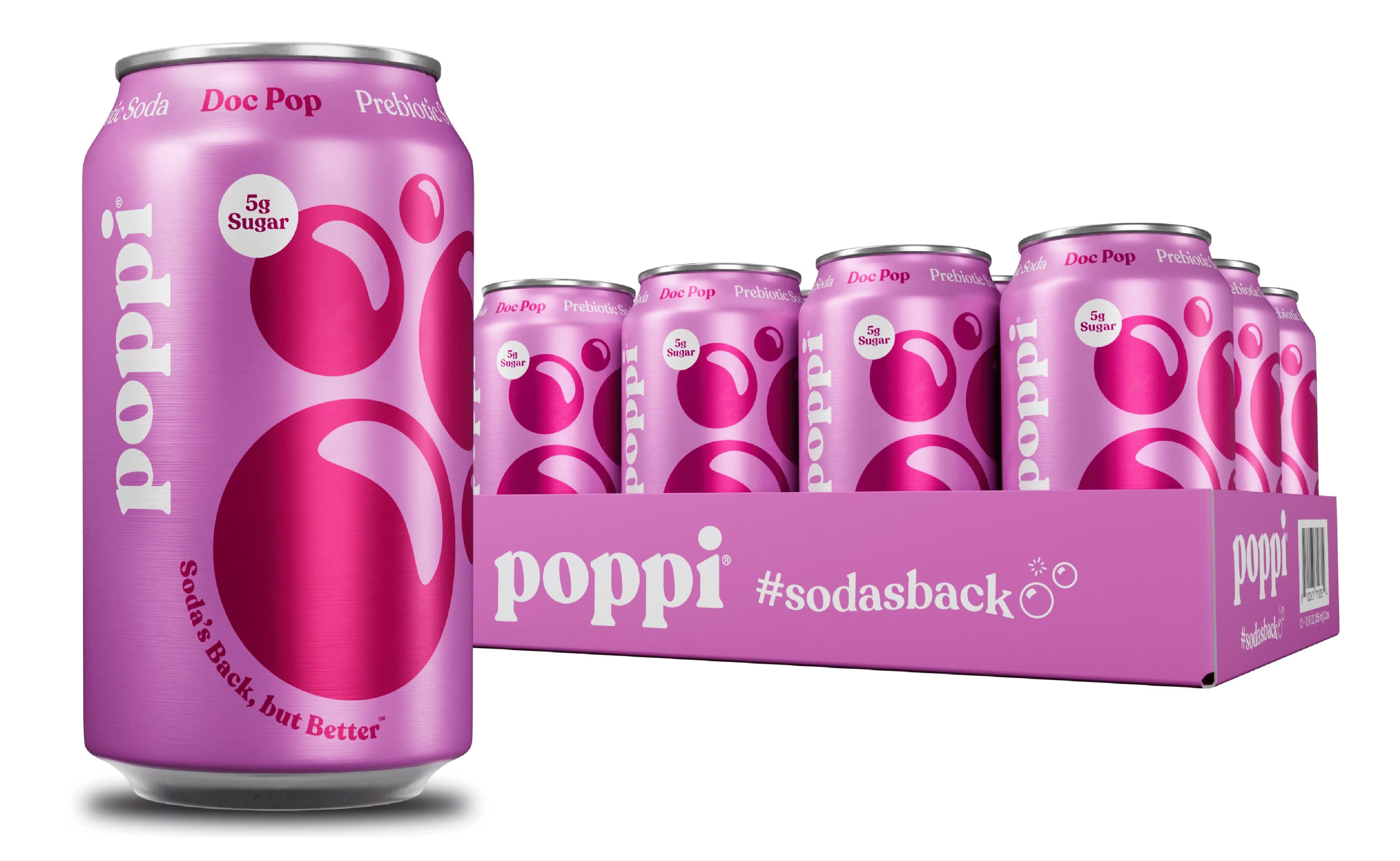 Poppi - Doc Pop Prebiotic Soda 355ml x 12 Pack