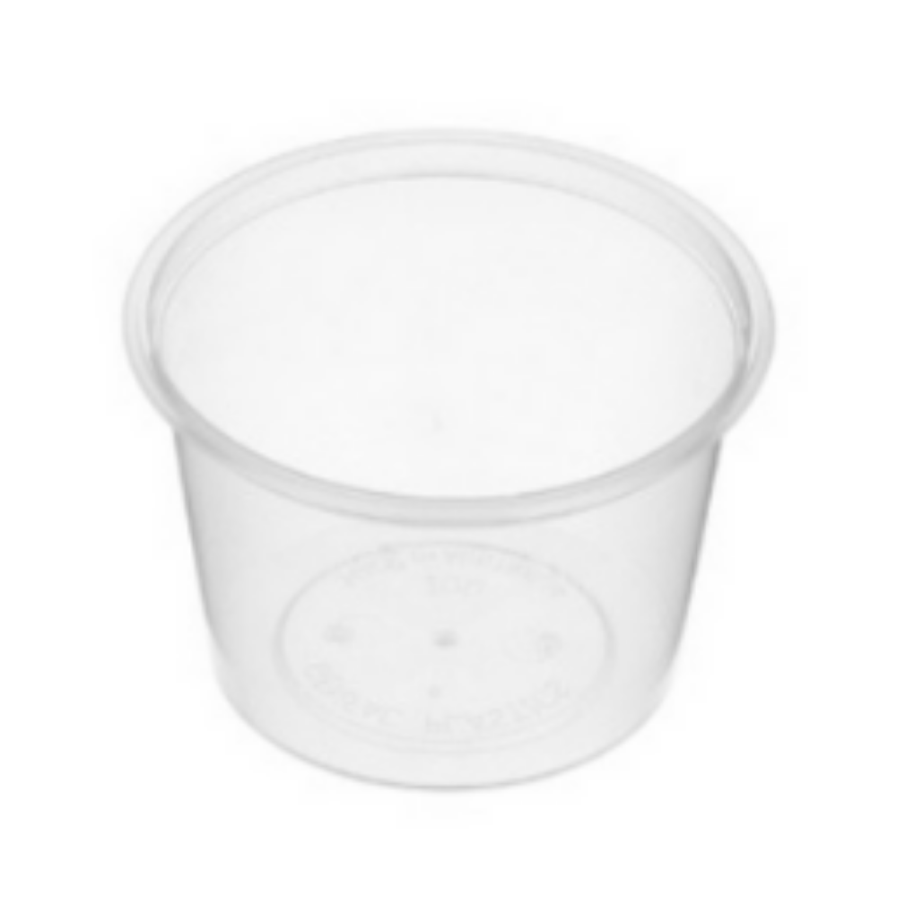 Genfac Round Sauce Container Natural 100ml