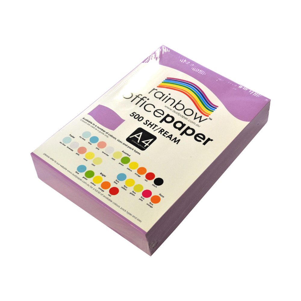 Lavender A4 Coloured Office Paper 500 Sheets