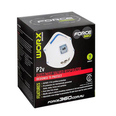 Worx Series - Force 360 - Dust Mist Valved Respirator 10 pack