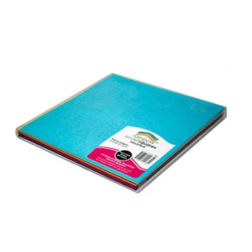 Rainbow Tissue Squares 17GSM Double Sided 250mm 480 Sheets Per PVC Box Assorted