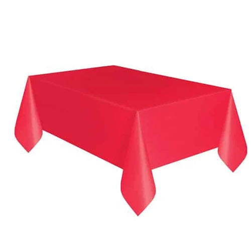 Heavy Duty Plastic Tablecover Red 137Cmx274Cm