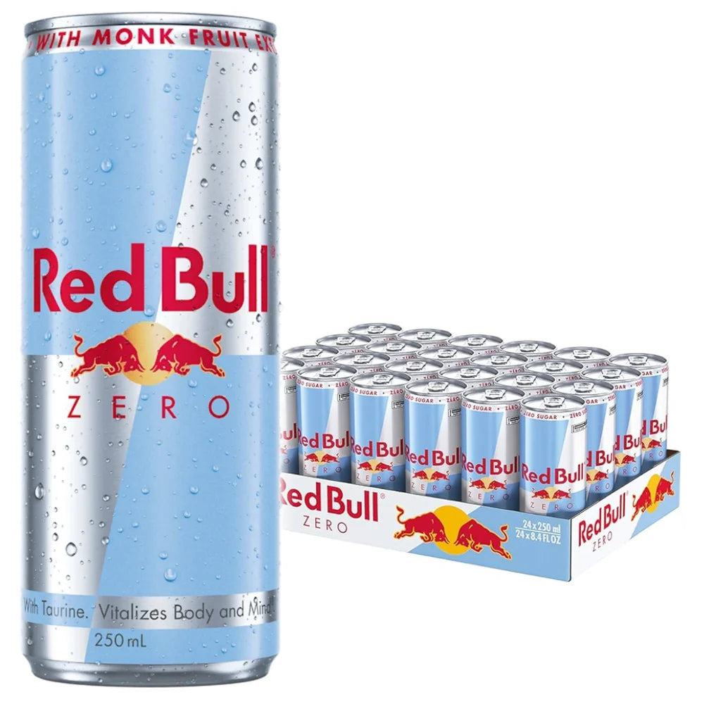 Red Bull - Energy Drink Can - Zero Sugar Monk Fruit 250ml x 24