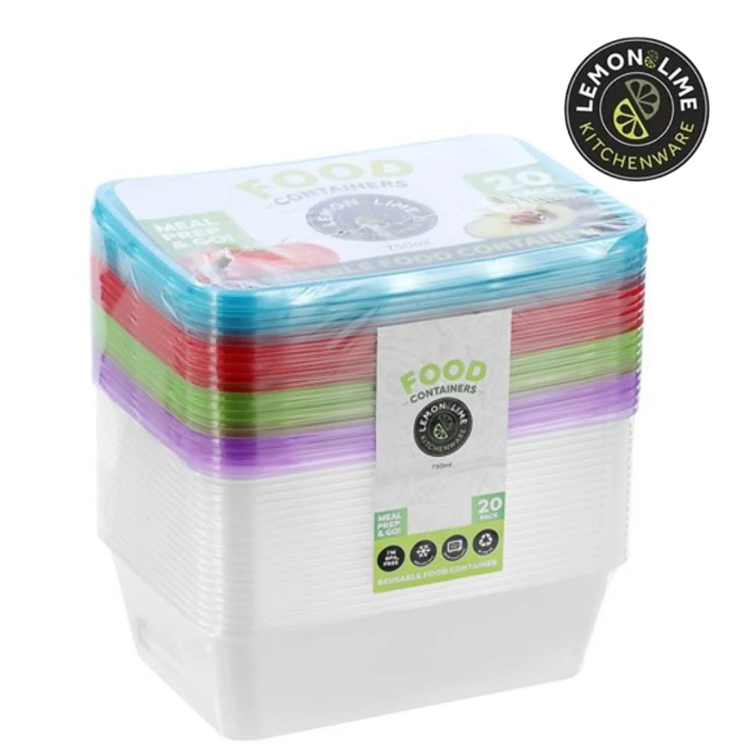 Lemon & Lime - Food Containers 750ml 20pk