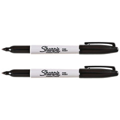 Sharpie Fine Point Marker Black (2 Pack)