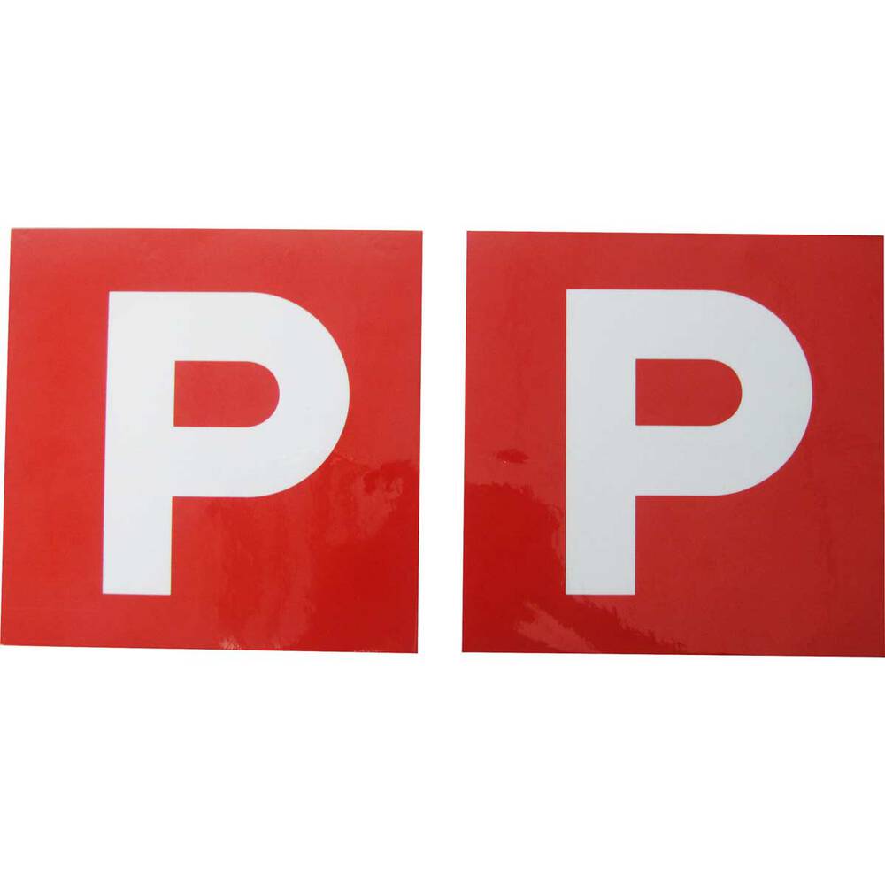 Magentic Red P Plates