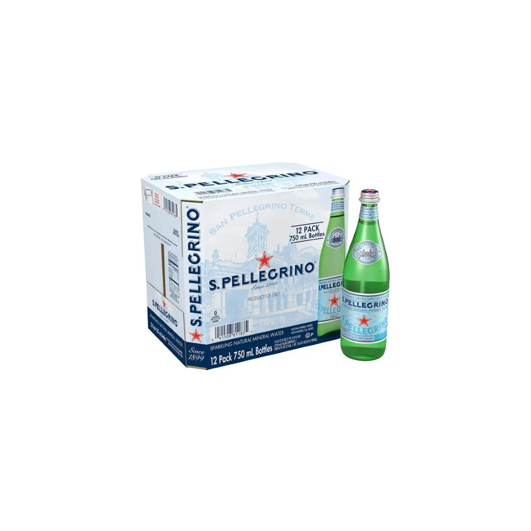 San Pellegrino - Sparkling Mineral Water Bottles 750ml x 12 Pack