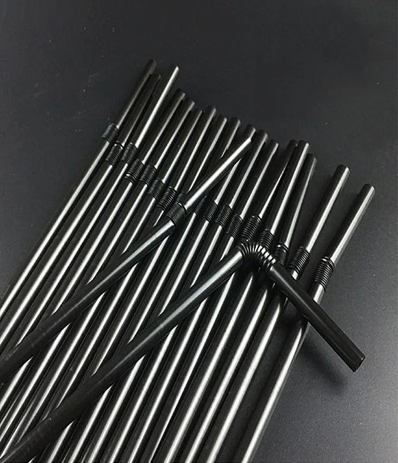 Alfresco Jumbo Black Straws 3000pcs