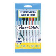 Papermate Ballpoint Pen 8 Pack Assorted