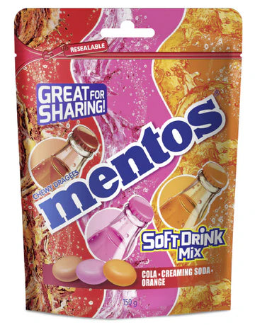 MENTOS SOFT DRINK BAG 150G*7