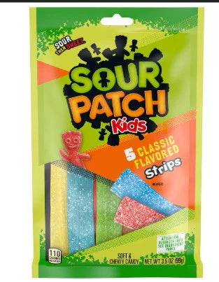 Sour Patch Kids Strips 5 Classic Flavors 99g * 12 Pack
