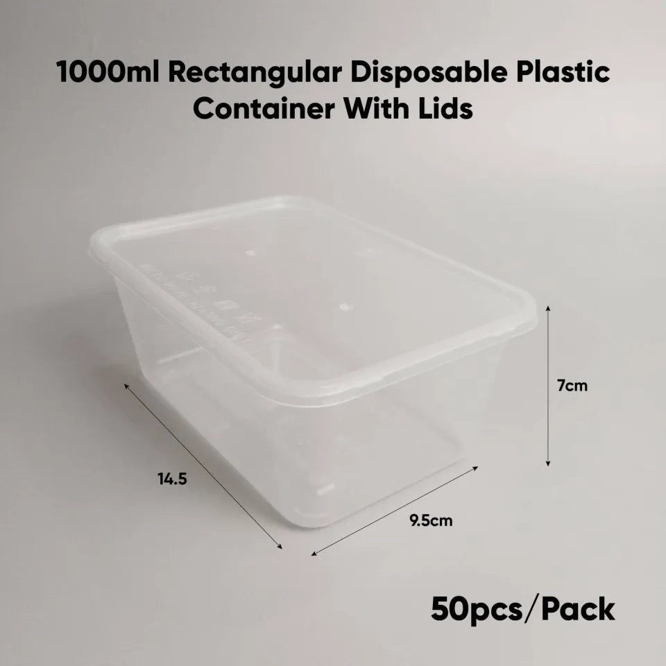 Awesome - Plastics Rectangle Lid 50pcs