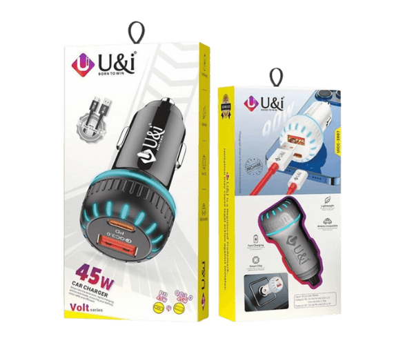 U&I 45W Car Charger With Type-C Cable
