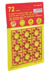 Cap Gun 8 Shot Ring Cap - 72 Shots