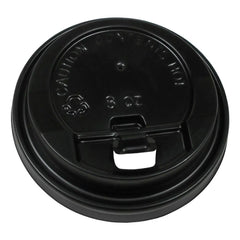 Black 8oz Paper Coffee Cup Lids 1000pcs