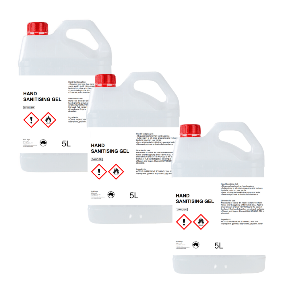Hand Sanitiser Gel – 3x5lt