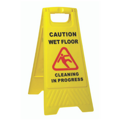 Sabco Caution Wet Floor A Frame Sign Yellow