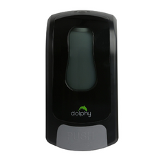 Dolphy Manual Soap and Sanitiser Dispenser Black 1000ml