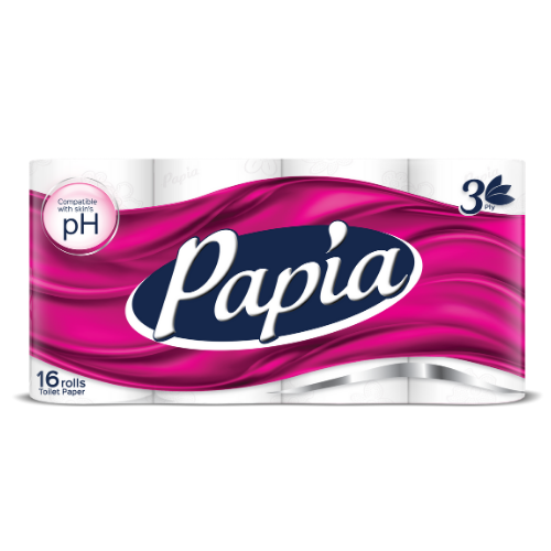 Papia 3ply Toilet Paper 16 Rolls