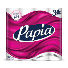 Papia 3ply Toilet Paper 32 Rolls