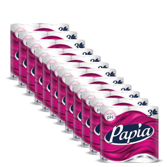 12 x Papia 3ply Toilet Paper 4 Rolls
