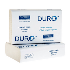 Duro Compact Interleaved Towel 120 Sheet x 20 Packets