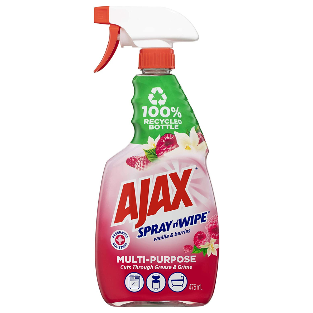 Ajax Spray n’ Wipe Multi-Purpose Surface Spray Divine Blends Vanilla & Berries 475ml