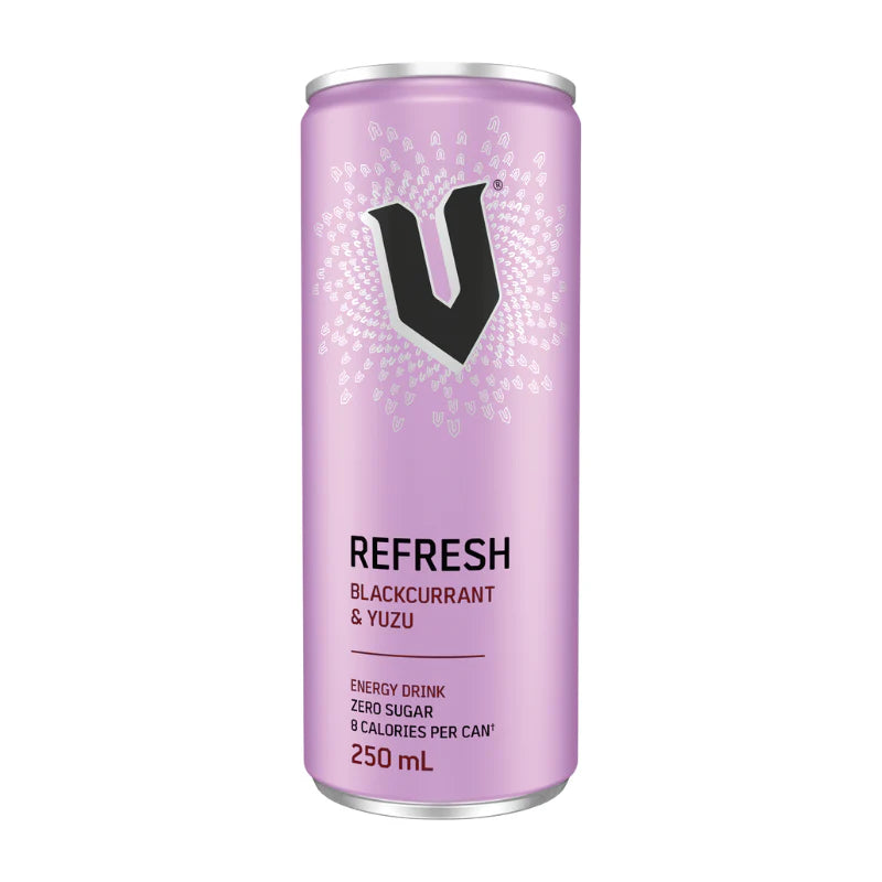 V Energy Drink Black Current & Yuzu 24 X 250ml Can
