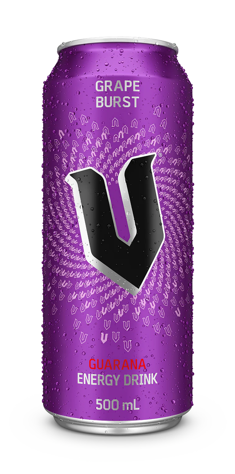 V Energy Drink Grape Zero Sugar 500ml x12 Can