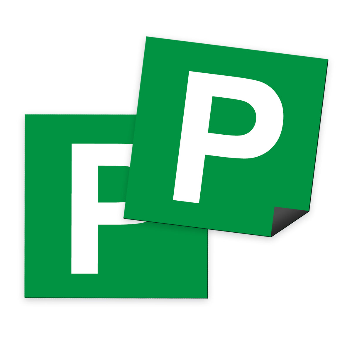 Magentic Green P Plates