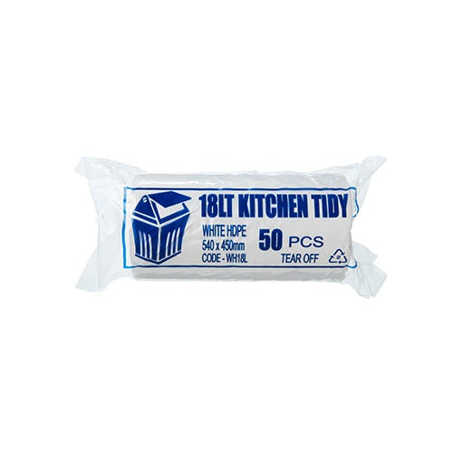 Kitchen Tidy Bin Liner 18 Litre White