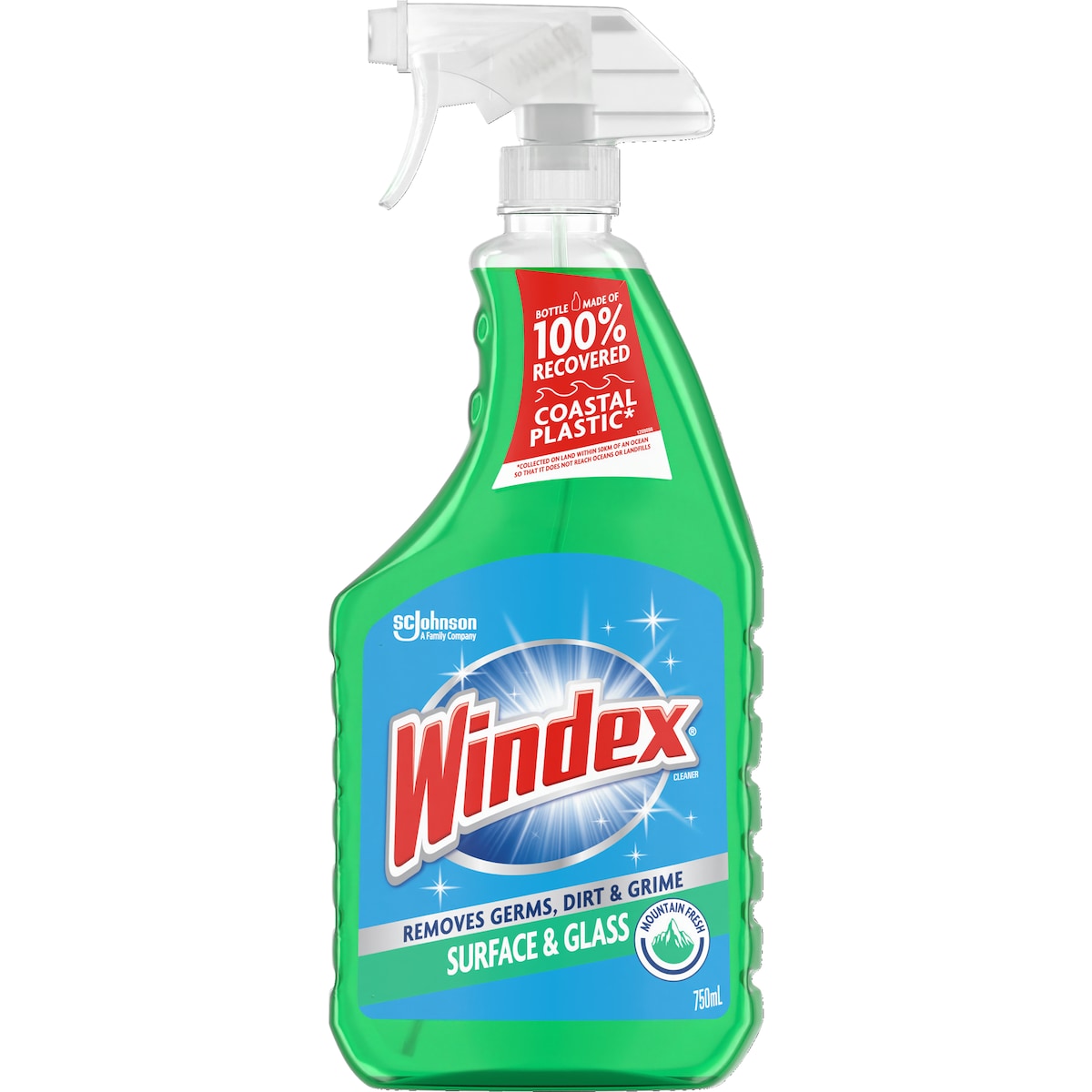 Windex 750ml Surface & Glass Cleaner Mountain Fresh