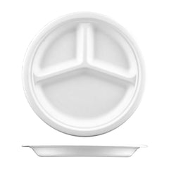 Future Friendly - 9" 3 Compact Round Plate 50pcs