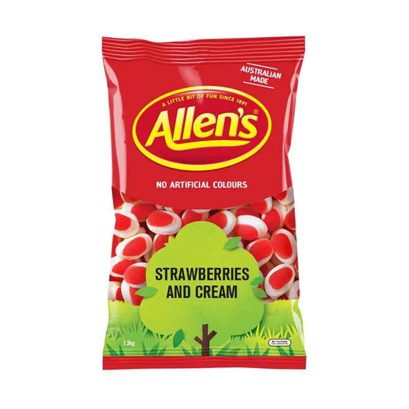 1.3KG ALLENS STRAWBERRY&CREAM