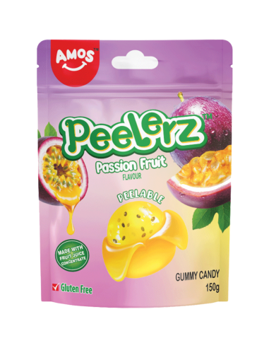 Amos Peelerz Passion Fruit Bag 150g * 14 Pack