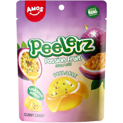 Amos Peel Gummy Bag 170g * 12 Pack - Passion Fruit