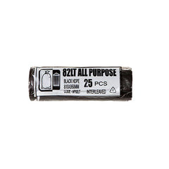All Purpose - Garbage Bags - 82L Black Hdpe Bin Liners 25pcs