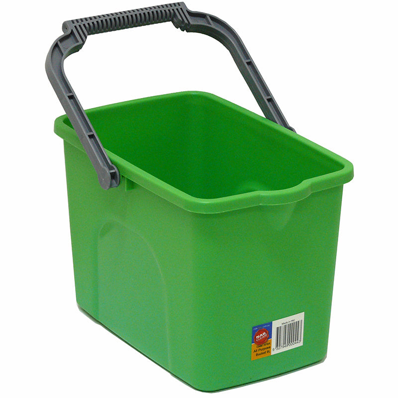 Nab Clean Rectangular Bucket 9 Litre (Green)