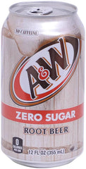 A&W ROOT BEER ZERO 355ML*12