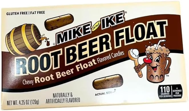 Mike N Ike Root Beer Movie Theater Box 120g * 12 Pack