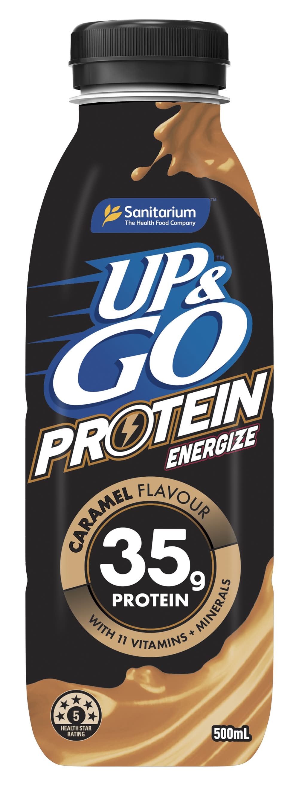 500ML UP&GO PROT CARAMEL x 8 Pack