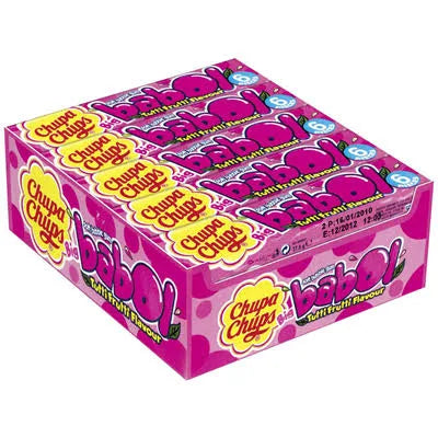 Chupa Chups Big Babol Bubble Gum Tutti Frutti 28g * 20 Pack