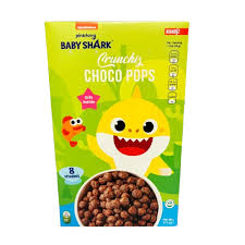 UK Baby Shark Choco Pops Cereals 375G