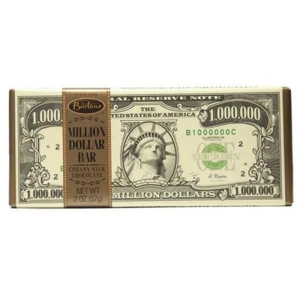 Bartons Million Dollar Milk Chocolate Bar 57g * 12 Pack