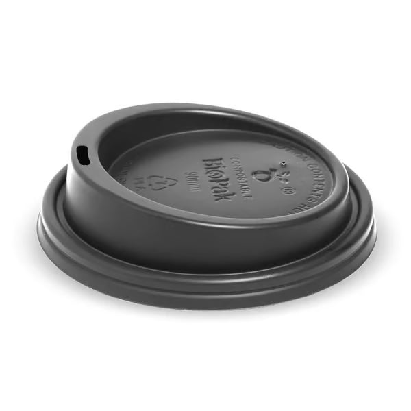 Black 12/16oz (90mm) Coffee Cup Lids 50pcs